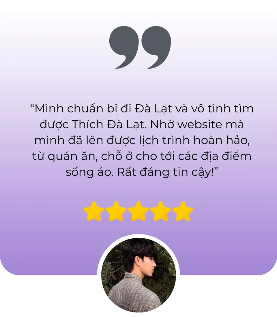 Feedback Thích Đà Lạt 1