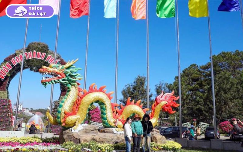 vườn hoa thành phố đà lạt