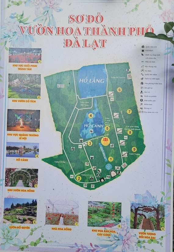 vườn hoa thành phố đà lạt