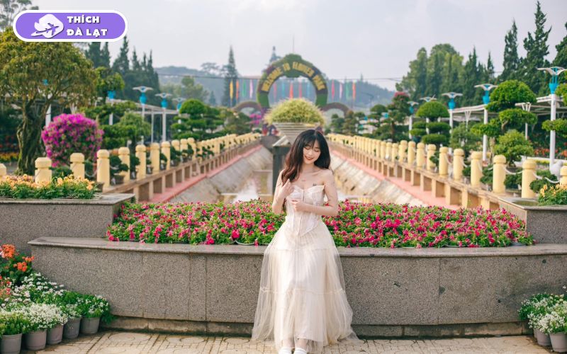 vườn hoa thành phố đà lạt