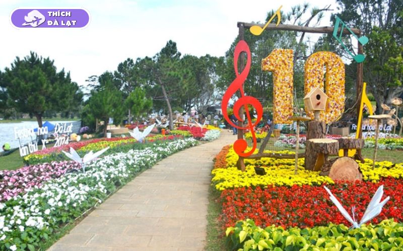 vườn hoa thành phố đà lạt