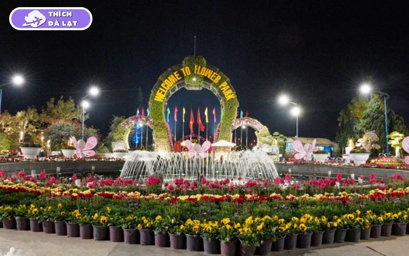 vườn hoa thành phố đà lạt