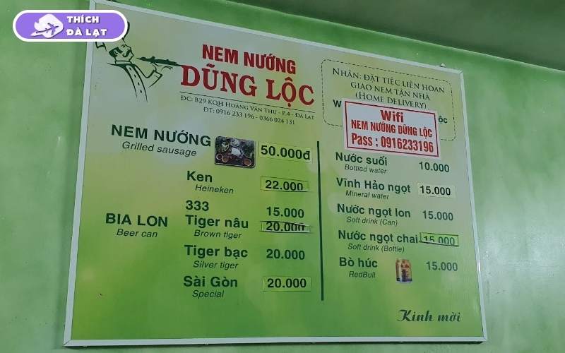 nem nướng dũng lộc