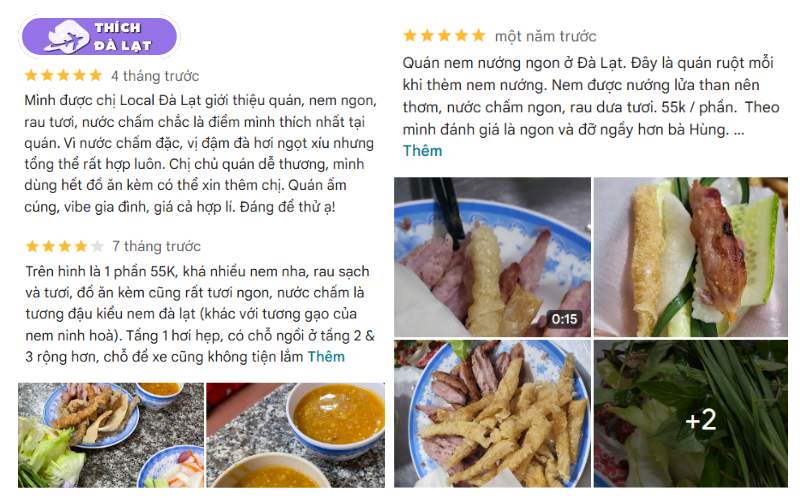 nem nướng dũng lộc