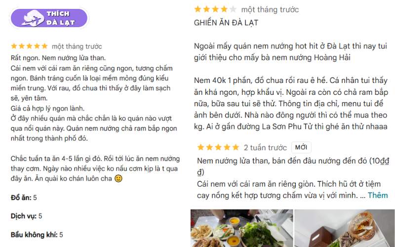 nem nướng hoàng hải