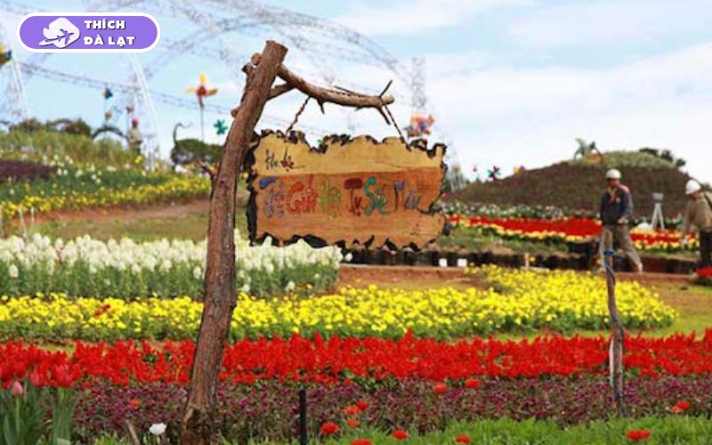 vườn hoa đà lạt