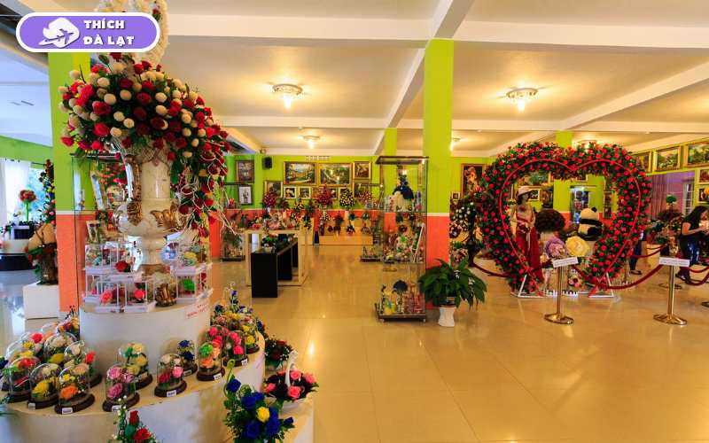 vườn hoa khô đà lạt