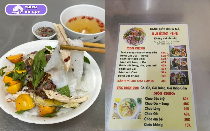 Top 15+ quán bánh ướt lòng gà Đà Lạt ngon và chất lượng 23 bánh ướt lòng gà đà lạt