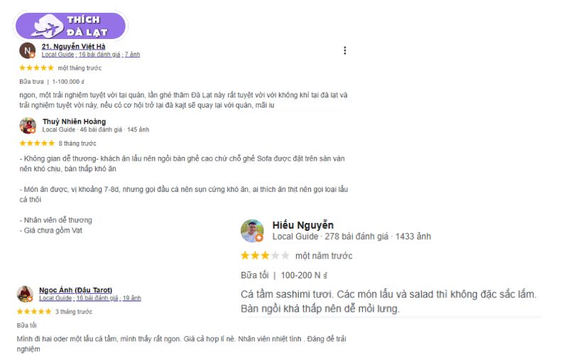 Review chi tiết về quán lẩu cá tầm Xe Lửa Đà Lạt độc lạ - giá rẻ 24 cá tầm xe lửa đà lạt