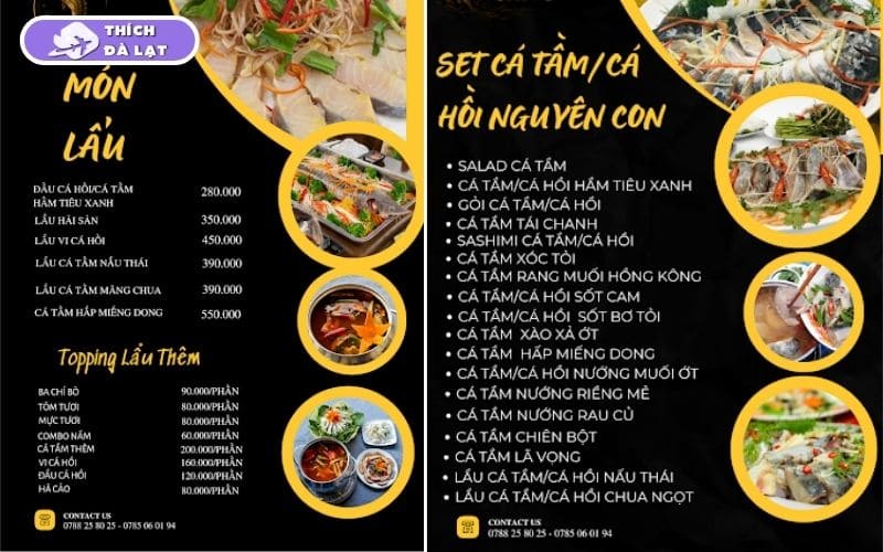 Review chi tiết nhà hàng cá tầm cá hồi Đà Lạt - Chivo tươi ngon 26 nhà hàng cá tầm cá hồi đà lạt - chivo