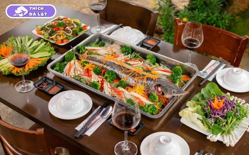 Review chi tiết nhà hàng cá tầm cá hồi Đà Lạt - Chivo tươi ngon 29 nhà hàng cá tầm cá hồi đà lạt - chivo