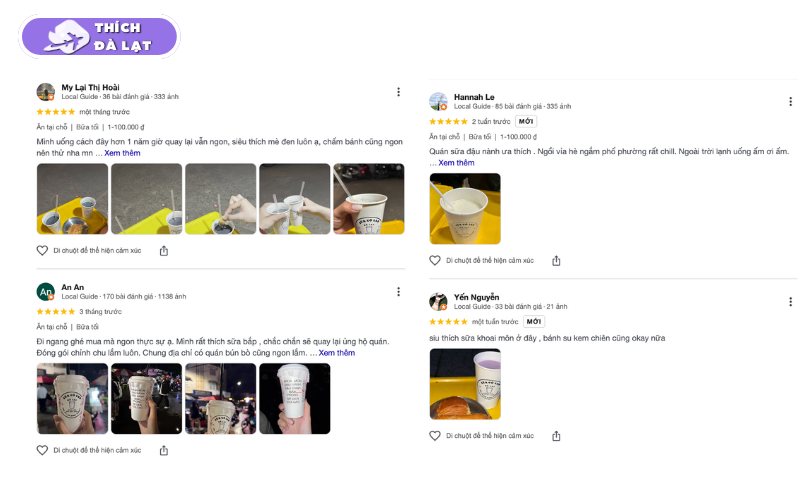 Review chi tiết về quán sữa đậu nành Cô Lan Đà Lạt đông khách tấp nập 10 sữa đậu nành cô lan đà lạt